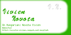 vivien novota business card